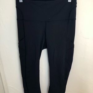 Black Lululemon pants with side pockets